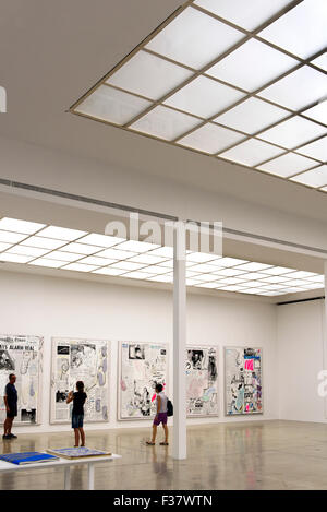 Mostra di Laura Owens nell' edificio della Secessione di Vienna , Vienna, Austria, il patrimonio mondiale Foto Stock
