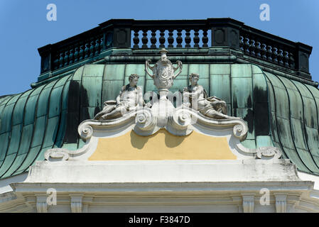 Imperatore del padiglione nel giardino zoologico di Schönbrunn, Vienna, Austria, il patrimonio mondiale Foto Stock