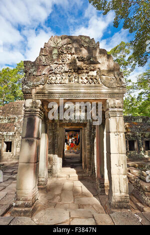 Il Banteay Kdei tempio. Parco Archeologico di Angkor, Siem Reap Provincia, in Cambogia. Foto Stock