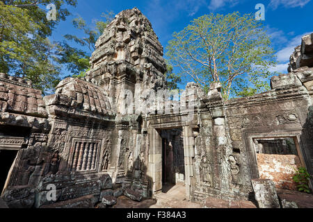 Il Banteay Kdei tempio. Parco Archeologico di Angkor, Siem Reap Provincia, in Cambogia. Foto Stock