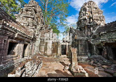 Il Banteay Kdei tempio. Parco Archeologico di Angkor, Siem Reap Provincia, in Cambogia. Foto Stock