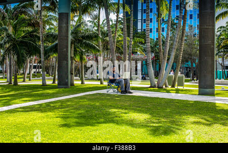 Florida Miami Beach New World Center, concerto nella zona hall Foto Stock