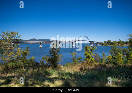 Nuovo ponte da Crown Point New York al Vermont Foto Stock