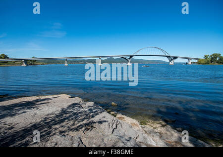 Nuovo ponte da Crown Point New York al Vermont Foto Stock
