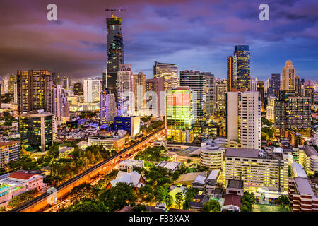 Bangkok, Thailandia lo skyline della citta'. Foto Stock