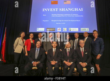 Los Angeles, California, USA. 24Sep, 2015. La Shanghai investire ambiente seminario di giovedì 24 settembre 2015 a Los Angles. © Ringo Chiu/ZUMA filo/Alamy Live News Foto Stock