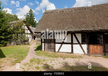 Museo del villaggio Slovinan in Kluki, Polonia Foto Stock