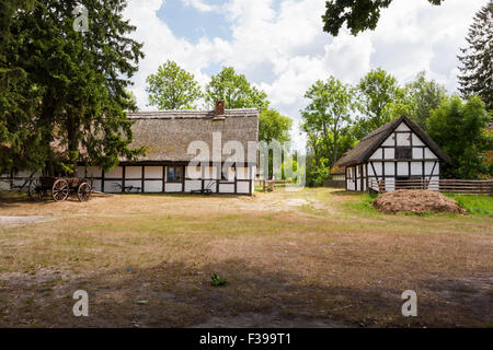 Museo del villaggio Slovinan in Kluki, Polonia Foto Stock