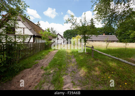 Museo del villaggio Slovinan in Kluki, Polonia Foto Stock