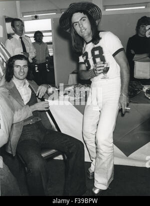 SLADE REGNO UNITO gruppo pop nel 1973. Da sinistra Dave Hill, Noddy titolare Foto Stock