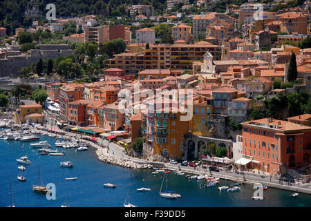 Villefranche sur Mer, Mittelmeer, Cote d'Azur, Frankreich. Foto Stock