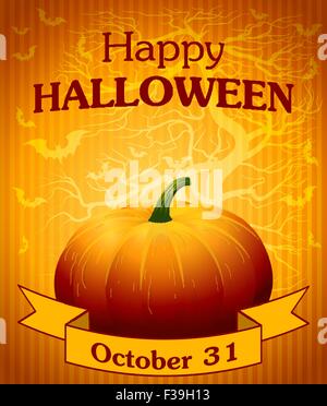 Happy Halloween sfondo. Illustrazione Vettoriale