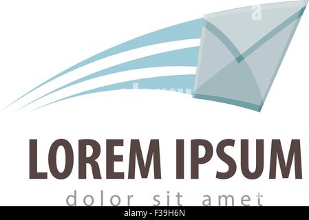 Il vettore di posta elettronica logo design modello. mail o posta icona office Illustrazione Vettoriale