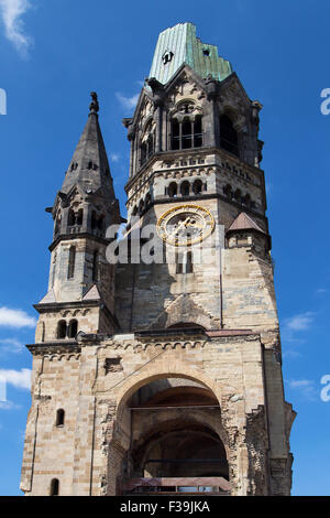 Kaiser Wilhelm Memorial Church di Berlino, Germania. Foto Stock