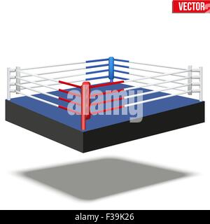 Campione pugilato ring. Illustrazione Vettoriale