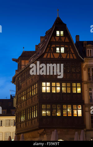 Maison Kammerzell, Strasburgo, Bas-Rhin, Alsazia, Francia Foto Stock