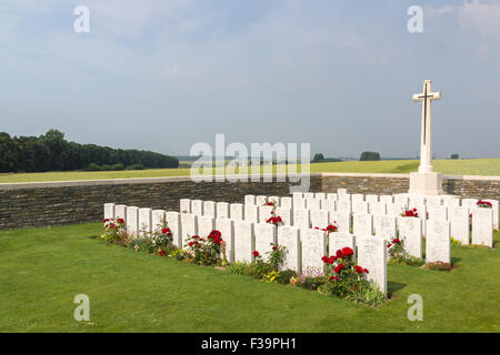 Numero 3 Serre Road Commonwealth War Graves Commissione cimitero sulla Battaglia delle Somme battlefield in Francia Foto Stock