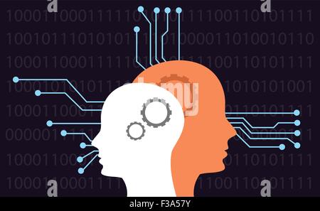 Intelligenza artificiale Illustrazione Vettoriale