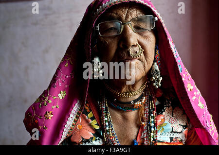 Donna appartenente alla casta Lambani ( India) Foto Stock