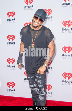 Il cantante Trey Songz assiste il 2015 iHeartRadio Music Festival al MGM Grand Garden Arena il 19 settembre 2015 a Las Vegas Foto Stock