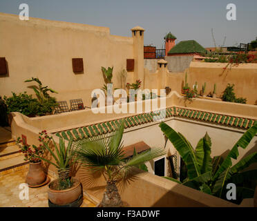 Confortevole Riad di Marrakech, Marocco Foto Stock