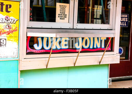 Juke Joint on Beale Street nel centro cittadino di Memphis, Tennessee Foto Stock