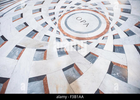 Parte del pianale interno del Duomo, la cupola della Basilica di Santa Maria del Flore, Il Duomo di Firenze, Firenze, Italia Foto Stock