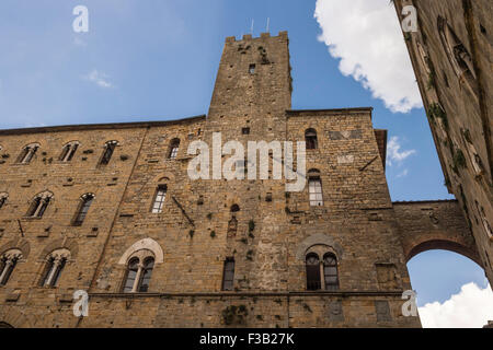 Palazzo dei Priori, Volterra, Toscana, Italia Foto Stock