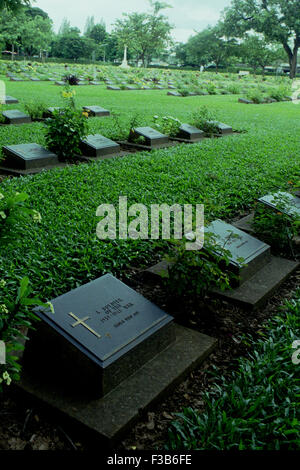 Soldati sconosciuto grave Kanchanaburi Thailandia brian mcguire Foto Stock