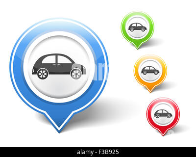 Icona dell'automobile retrò Foto Stock