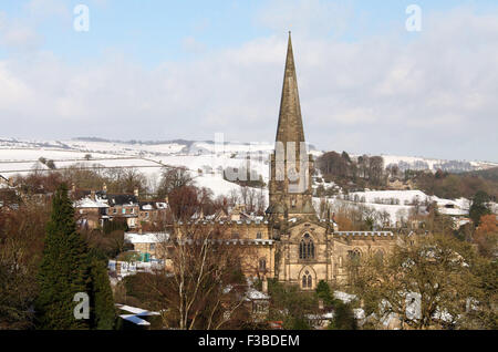 Derbyshire città mercato di Bakewell nel Parco Nazionale di Peak District Foto Stock