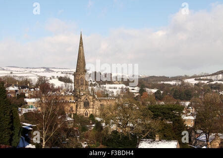 Derbyshire città mercato di Bakewell nel Parco Nazionale di Peak District Foto Stock