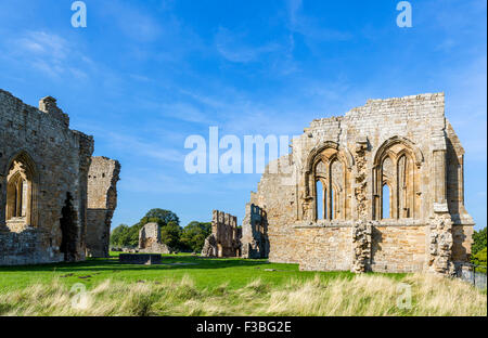 Il 12thC Egglestone dei premonstrati Abbey, vicino a Barnard Castle, nella contea di Durham, England, Regno Unito Foto Stock