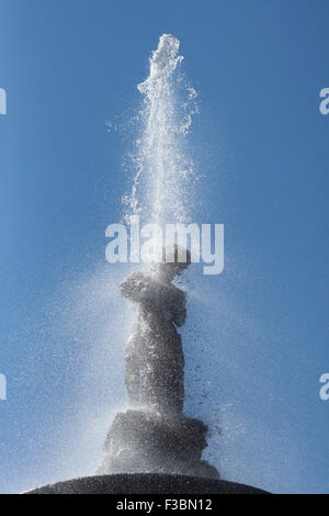 Sansone Fontana al Premysl Otakar II Square in Ceske Budejovice, Boemia del Sud, Repubblica Ceca. Foto Stock