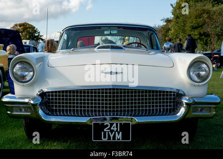 Vintage White Thunderbird Foto Stock