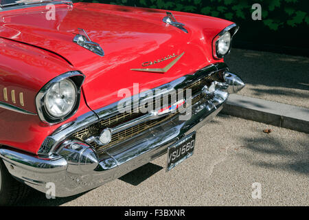 London, England, Regno Unito: 4 ottobre 2015 Classic car boot vendita, Lewis Cubitt Square, Kings Cross, London, England, Regno Unito, Credito: Keith Erskine/Alamy Live News Foto Stock
