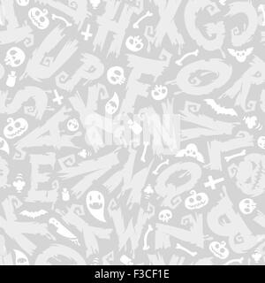 Luce di sfondo di Halloween con lettere Illustrazione Vettoriale