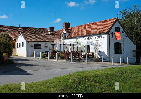 La campana hunny public house, hunworth, North Norfolk, Inghilterra Foto Stock