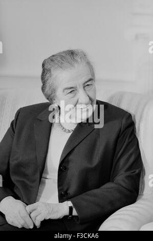 Il Primo Ministro israeliano Golda Meir Marzo 1, 1973 a Washington, DC. Foto Stock