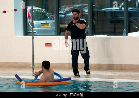 Newcastle, Regno Unito. 05 ott 2015. Scozia sessione di allenamento, Coppa del Mondo di Rugby 2015, Royal Grammar School, Newcastle, 5 ottobre 2015 Credit: Colin Edwards/Alamy Live News Foto Stock