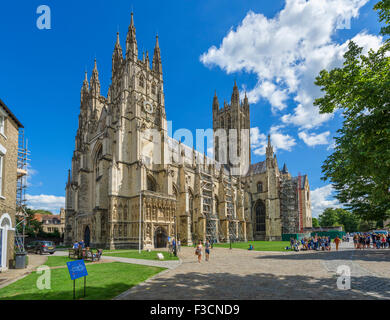 La Cattedrale di Canterbury, Canterbury, nel Kent, England, Regno Unito Foto Stock