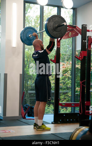 Newcastle, Regno Unito. 05 ott 2015. Scozia sessione di allenamento, Coppa del Mondo di Rugby 2015, Royal Grammar School, Newcastle, 5 ottobre 2015 Credit: Colin Edwards/Alamy Live News Foto Stock