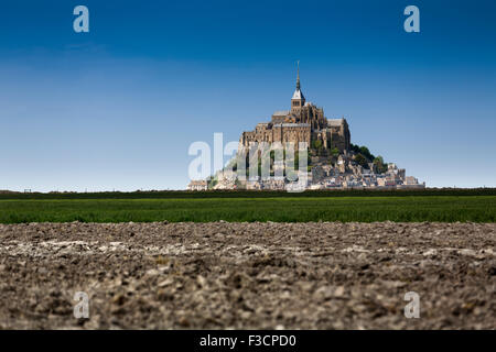 Le Mont Saint Michel Saint Michael Mount abbazia benedettina Bassa Normandia Manche Francia Europa Foto Stock