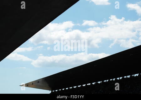 Circuito di Formula 1 via tetto con una bella vista dal cielo Foto Stock