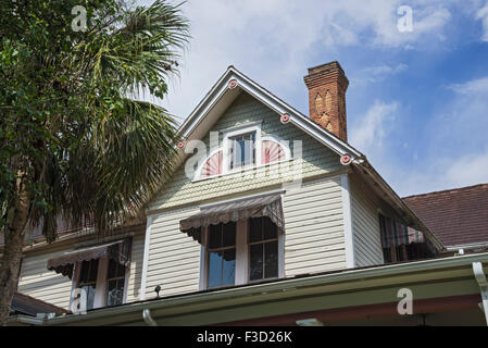 Vecchia Florida Cracker homes in North Central Florida cittadina di Alachua. Foto Stock