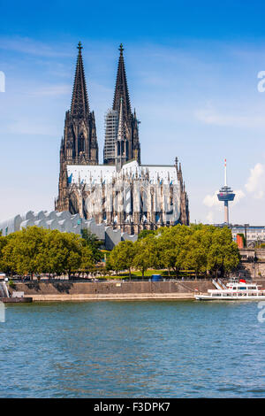 La cattedrale di Colonia sul Reno, Colonia, Germania Foto Stock