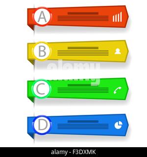 Set di banner colorati Illustrazione Vettoriale