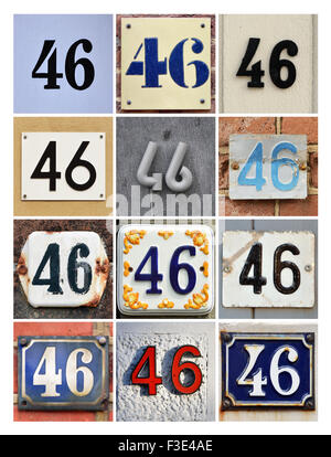 Numero 46 Foto Stock