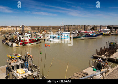 Fort Louvois porto peschereccio Pointe du Chapus Charente Maritime Francia Europa Foto Stock