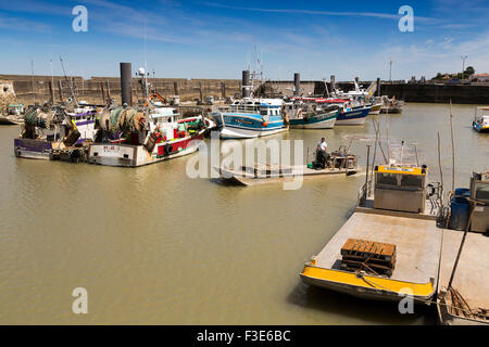 Fort Louvois porto peschereccio Pointe du Chapus Charente Maritime Francia Europa Foto Stock